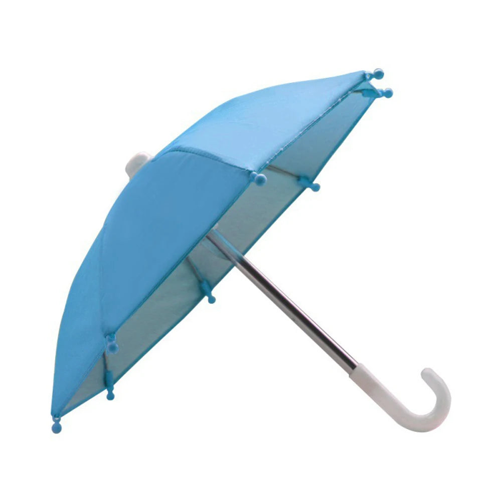 Portable Mobile Phone Holder Mini Parasol Waterproof Riding Cell Phone Holder Sun Shade Decoration Riding Accessories