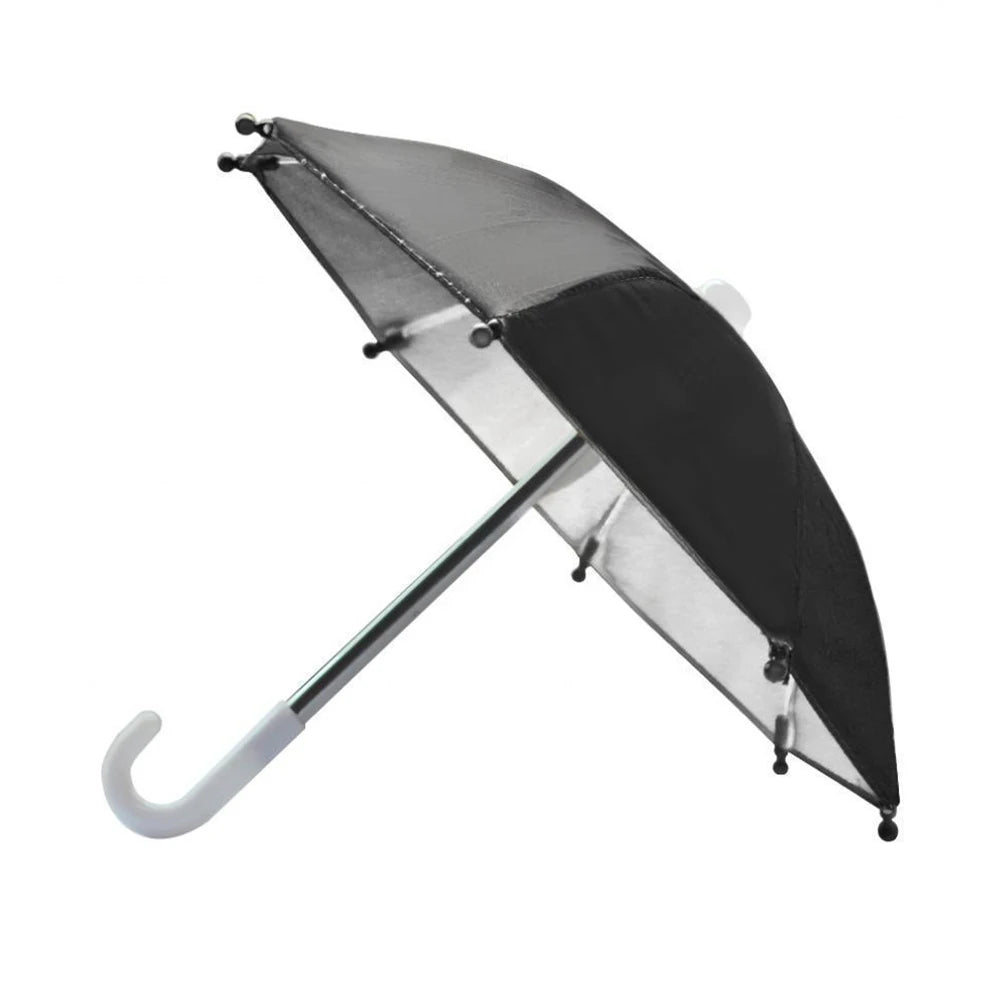 Portable Mobile Phone Holder Mini Parasol Waterproof Riding Cell Phone Holder Sun Shade Decoration Riding Accessories