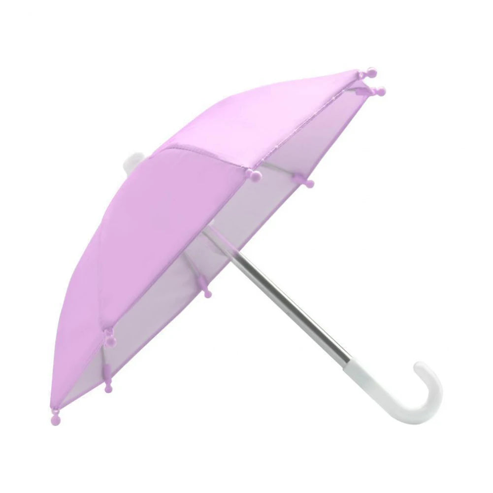 Portable Mobile Phone Holder Mini Parasol Waterproof Riding Cell Phone Holder Sun Shade Decoration Riding Accessories