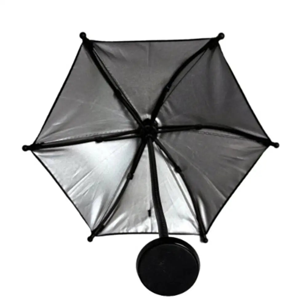 Magnetic Mobile Phone Sunshade Mini Sun Protection Umbrella Universal Rotating Metal Umbrella 24Cm Cell Holder