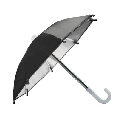 Portable Mobile Phone Holder Mini Parasol Waterproof Riding Cell Phone Holder Sun Shade Decoration Riding Accessories